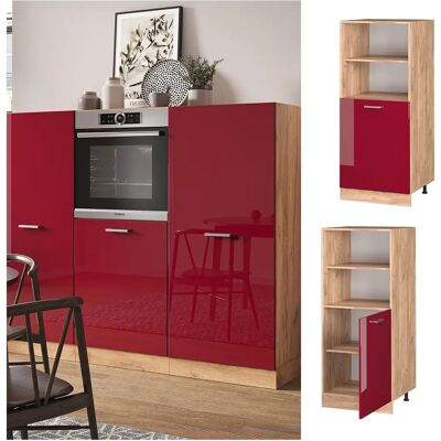 Vicco - R-Line - Burdeos rojo brillo - Armario para horno Vicco - R-Line - Burdeos rojo brillo - Armario para horno