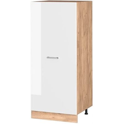 VICCO R-Line Gabinete de cocina - Blanco alto brillo, Roble dorado, 60cm - Gabinete VICCO R-Line Gabinete de cocina - Blanco alto brillo, Roble dorado, 60cm - Gabinete