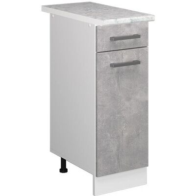Vicco Armario de Cocina Modular Ajustable - 30cm - Blanco - Cocina Vicco Armario de Cocina Modular Ajustable - 30cm - Blanco - Cocina