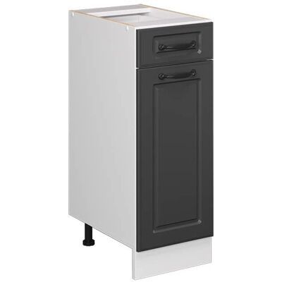 Vicco Meuble bas de cuisine R-Line - 30cm, Campagne Anthracite, Blanc - Meuble de cuisine - Publicité Vicco Meuble bas de cuisine R-Line - 30cm, Campagne Anthracite, Blanc - Meuble de cuisine - Publicité