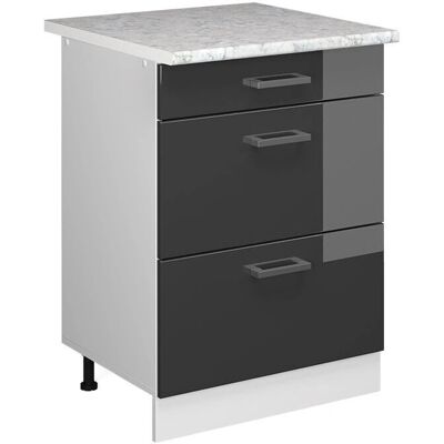 Armoire de cuisine Vicco R-Line - Anthracite - 60cm - Hauteur réglable - Publicité Armoire de cuisine Vicco R-Line - Anthracite - 60cm - Hauteur réglable - Publicité