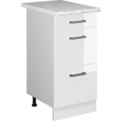 Meuble bas de cuisine Vicco R-Line - Blanc Brillant, 40cm - Publicité Meuble bas de cuisine Vicco R-Line - Blanc Brillant, 40cm - Publicité