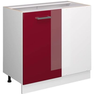 Vicco Armoire d’angle R-Line - Bordeaux brillant - Meuble de cuisine - Publicité Vicco Armoire d’angle R-Line - Bordeaux brillant - Meuble de cuisine - Publicité
