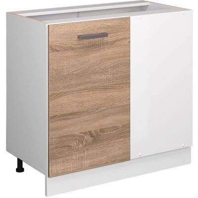 Vicco Sonoma/Blanco Armoire d'angle - Mobilier modulable compact - Publicité Vicco Sonoma/Blanco Armoire d'angle - Mobilier modulable compact - Publicité