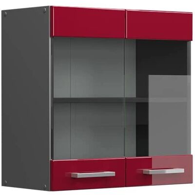 Vicco Modèle R-Line Armoire de Cuisine en Verre - Bordeaux Rouge - 60cm - Publicité Vicco Modèle R-Line Armoire de Cuisine en Verre - Bordeaux Rouge - 60cm - Publicité