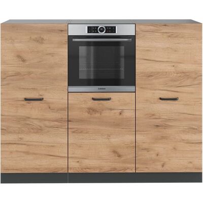 Vicco - Bloque compacto de cocina R-Line - 180cm, Roble/antracita Vicco - Bloque compacto de cocina R-Line - 180cm, Roble/antracita