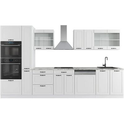 Module de cuisine Vicco - 350cm Style Cottage Blanc R-Line - Publicité Module de cuisine Vicco - 350cm Style Cottage Blanc R-Line - Publicité