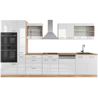 Vicco - R-Line 350cm - Blanco Brillo - Cocina Vicco - R-Line 350cm - Blanco Brillo - Cocina