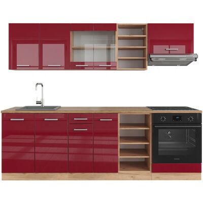 Gabinete de Cocina Vicco R-Line 240cm Burdeos/Oro Gabinete de Cocina Vicco R-Line 240cm Burdeos/Oro