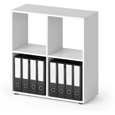 Estantería separadora Tetra Vicco - 4 Compartimentos Blanco Estantería separadora Tetra Vicco - 4 Compartimentos Blanco