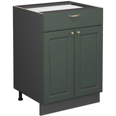 Vicco Modelo Fame-Line Gabinete de Cocina - 60cm - Verde Dorado Estilo Rural Vicco Modelo Fame-Line Gabinete de Cocina - 60cm - Verde Dorado Estilo Rural