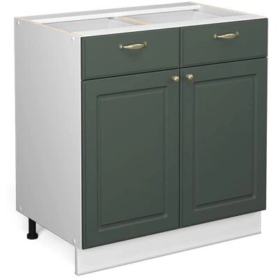 Vicco - Mueble bajo de cocina Fame-Line, Verde dorado Casa de campo, 80 cm - Mueble de Cocina Vicco - Mueble bajo de cocina Fame-Line, Verde dorado Casa de campo, 80 cm - Mueble de Cocina