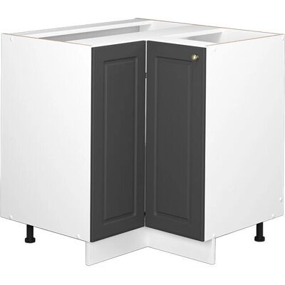 Vicco - Armario de esquina Fame-Line 81 cm Blanco/Oro gris estilo de cabaña Vicco - Armario de esquina Fame-Line 81 cm Blanco/Oro gris estilo de cabaña