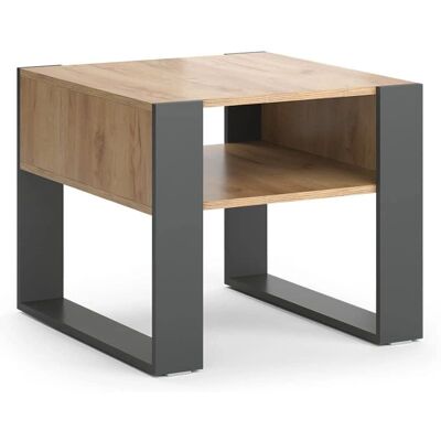 Vicco - Mesa de centro compacta - Antracita y Rovere Vicco - Mesa de centro compacta - Antracita y Rovere