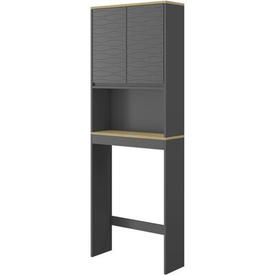 Armoire de bain Vicco Livia - Antracite - 60 x 163 cm - Publicité Armoire de bain Vicco Livia - Antracite - 60 x 163 cm - Publicité