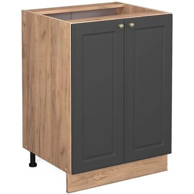 Vicco Modelo 60 cm Gabinete de cocina Fame-Line - Antracita-Oro Vicco Modelo 60 cm Gabinete de cocina Fame-Line - Antracita-Oro