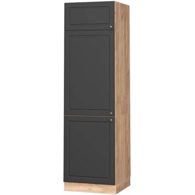 Vicco - Armario de cocina empotrado Fame-Line 60cm roble/antracita-oro estilo de casa de campo Vicco - Armario de cocina empotrado Fame-Line 60cm roble/antracita-oro estilo de casa de campo