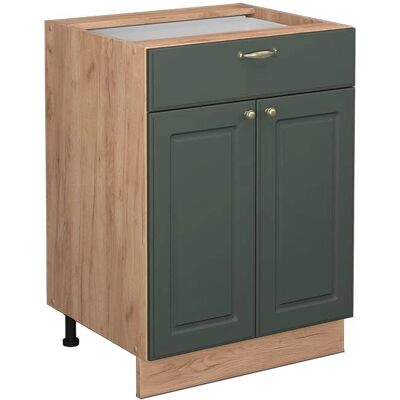 Vicco - Mueble bajo de cocina Fame-Line, Verde dorado Casa de campo - Tipo de Cocina Vicco - Mueble bajo de cocina Fame-Line, Verde dorado Casa de campo - Tipo de Cocina