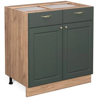 Vicco Modelo Fame-Line Mueble Bajo de Cocina 80cm - Verde Dorado Vicco Modelo Fame-Line Mueble Bajo de Cocina 80cm - Verde Dorado