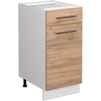 Vicco Fame-Line Armoire de cuisine modulaire - Chêne doré / Blanc - Publicité Vicco Fame-Line Armoire de cuisine modulaire - Chêne doré / Blanc - Publicité