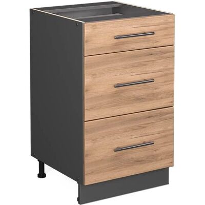 Vicco Modelo Fame-Line Mueble de Cocina - Dorado y Antracita - 50cm Vicco Modelo Fame-Line Mueble de Cocina - Dorado y Antracita - 50cm