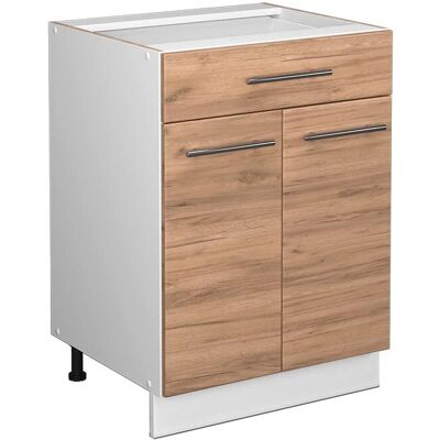 Vicco Mueble bajo de cocina - Roble dorado - 60cm - Cierre suave Vicco Mueble bajo de cocina - Roble dorado - 60cm - Cierre suave