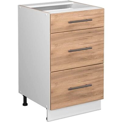 Vicco - Meuble bas de cuisine Roble dorado - Design modulaire contemporain - Publicité Vicco - Meuble bas de cuisine Roble dorado - Design modulaire contemporain - Publicité