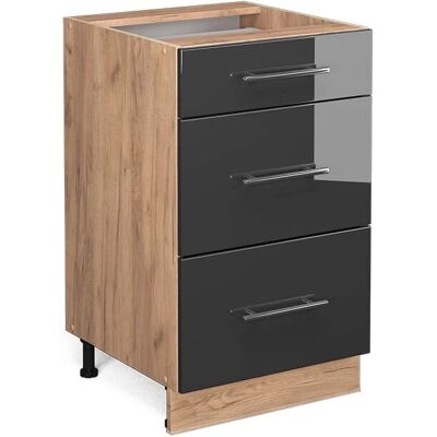 Gabinete base de cocina Vicco Fame-Line 50cm Antracita Gabinete base de cocina Vicco Fame-Line 50cm Antracita
