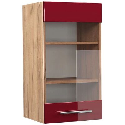 Gabinete de cocina de cristal rojo burdeos Vicco - 40cm Gabinete de cocina de cristal rojo burdeos Vicco - 40cm