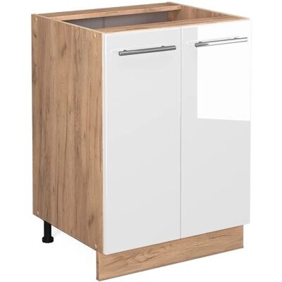 Vicco - Meuble bas de cuisine blanc brillant 60 cm - Mobilier de cuisine - Publicité Vicco - Meuble bas de cuisine blanc brillant 60 cm - Mobilier de cuisine - Publicité