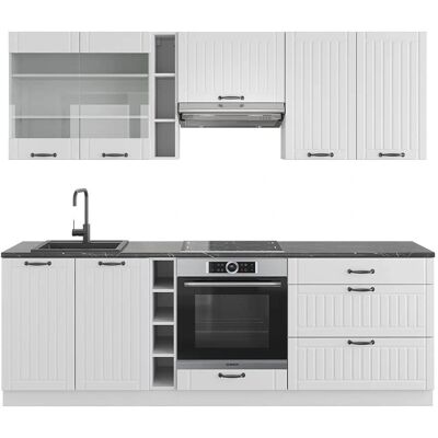 Vicco - Armario de cocina Fame-Line 235cm Estilo Rural Blanco Vicco - Armario de cocina Fame-Line 235cm Estilo Rural Blanco
