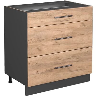 Vicco Fame-Line Mueble bajo de cocina de madera - Roble dorado - 80cm Vicco Fame-Line Mueble bajo de cocina de madera - Roble dorado - 80cm