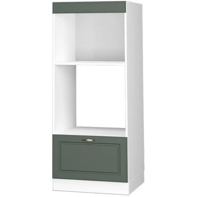 Vicco Mikrowellen Schrank - 60cm Weiß/Grün-Gold Landhausstil Vicco Mikrowellen Schrank - 60cm Weiß/Grün-Gold Landhausstil