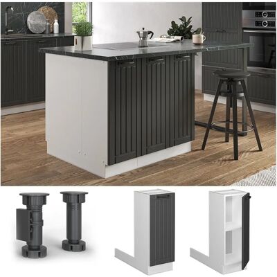 Vicco Isla de cocina Fame-Line Antracita - Isla de cocina Vicco Isla de cocina Fame-Line Antracita - Isla de cocina