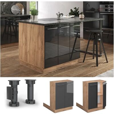 Isla de cocina Vicco Fame-Line - Antracita, 60cm - Isla de Cocina Isla de cocina Vicco Fame-Line - Antracita, 60cm - Isla de Cocina