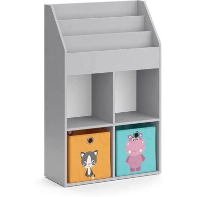 Estantería infantil Vicco Luigi - Almacenamiento, Cajas plegables, Superficie fácil de limpiar Estantería infantil Vicco Luigi - Almacenamiento, Cajas plegables, Superficie fácil de limpiar