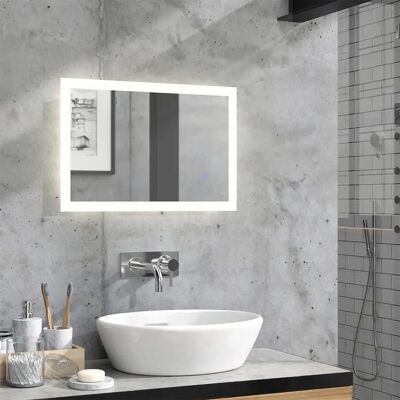 Espejo de baño LED Vicco - Moderno, Blanco, 60x40cm Espejo de baño LED Vicco - Moderno, Blanco, 60x40cm