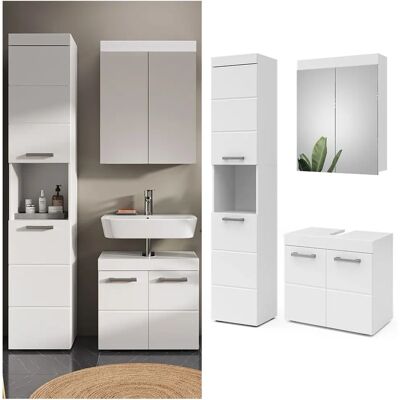 Conjunto de Muebles de Baño Luna Vicco - 3 Piezas Blanco Conjunto de Muebles de Baño Luna Vicco - 3 Piezas Blanco