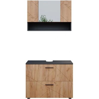 Conjunto de muebles de baño Vicco Irma - 2 piezas Conjunto de muebles de baño Vicco Irma - 2 piezas