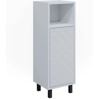Armario de baño Vicco Agasta - Blanco alto brillo - 30x87.2x28 cm Armario de baño Vicco Agasta - Blanco alto brillo - 30x87.2x28 cm