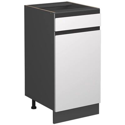 Vicco - Mueble bajo de cocina con cajón, 40cm, Blanco - Mueble de cocina Vicco - Mueble bajo de cocina con cajón, 40cm, Blanco - Mueble de cocina
