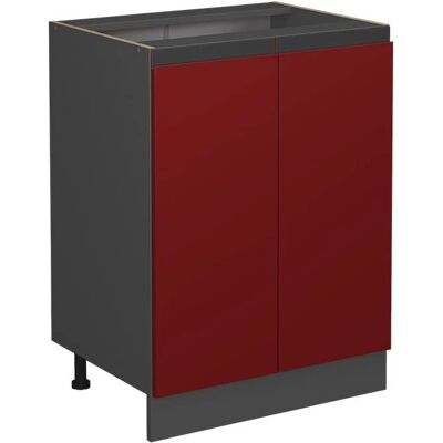Vicco Rouge 60cm Meuble Bas de Cuisine en J - Mobilier de Cuisine - Publicité Vicco Rouge 60cm Meuble Bas de Cuisine en J - Mobilier de Cuisine - Publicité