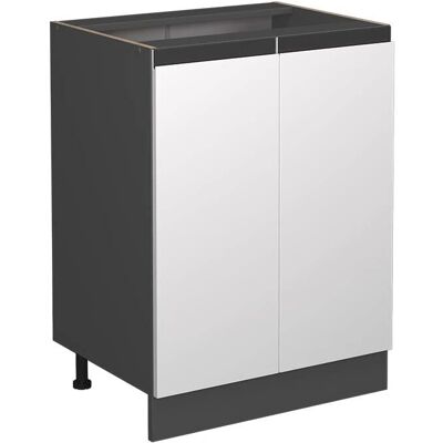 Meuble bas de cuisine Vicco - Blanc - 60cm - Forme en J - Sans plan de travail - Publicité Meuble bas de cuisine Vicco - Blanc - 60cm - Forme en J - Sans plan de travail - Publicité