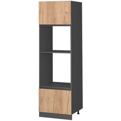 Vicco Armario microondas - Antracita/Quercia, 60cm, forma J - Armario microondas Vicco Armario microondas - Antracita/Quercia, 60cm, forma J - Armario microondas