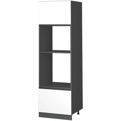 Vicco - Armario para microondas R-Line 60 cm antracita/blanco - Armario microondas Vicco - Armario para microondas R-Line 60 cm antracita/blanco - Armario microondas