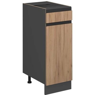 Vicco Modèle R-Line Meuble de Cuisine - Chêne Doré / Anthracite - Publicité Vicco Modèle R-Line Meuble de Cuisine - Chêne Doré / Anthracite - Publicité