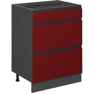 Vicco - Meuble de cuisine R-Line, Rouge, 60 cm, forme J - Publicité Vicco - Meuble de cuisine R-Line, Rouge, 60 cm, forme J - Publicité