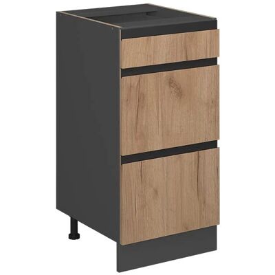 Vicco - Meuble de cuisine en forme de J, chêne doré, 40cm - Mobilier de cuisine - Publicité Vicco - Meuble de cuisine en forme de J, chêne doré, 40cm - Mobilier de cuisine - Publicité