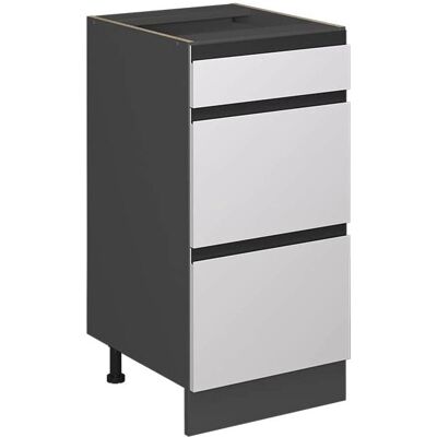 Vicco Meuble Bas de Cuisine en Forme de J - 40cm, 3 Tiroirs - Publicité Vicco Meuble Bas de Cuisine en Forme de J - 40cm, 3 Tiroirs - Publicité