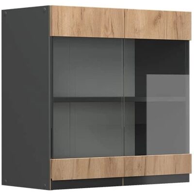 Vicco - Armoire de cuisine en série R-Line 60cm anthracite/chêne foncé - Rangement de cuisine - Publicité Vicco - Armoire de cuisine en série R-Line 60cm anthracite/chêne foncé - Rangement de cuisine - Publicité